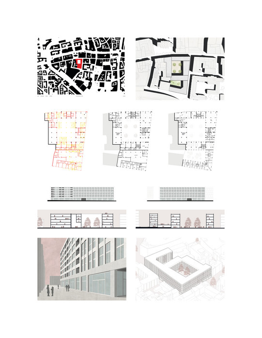 Studentische Arbeiten des Workshops "Internationale Frühjahrsakademie 2024 - Das Kaufhaus"