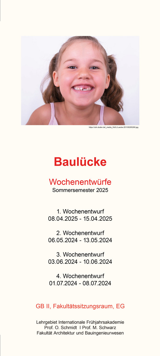 WE SS25 RGB Website Plakat der Wochenentwürfe Sommersemester 2025
