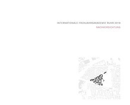 Cover der Internationalen Frühjahrsakademie Ruhr 2019 - Nachverdichtung