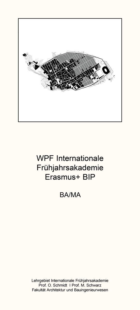 WPF_Internationale Frühjahrsakademie Erasmus+ BIP Übersichtsplakat zum WPF Internationale Frühjahrsakademie Ersamus+ BIP