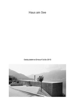 Deckblatt der Publikation des Gebäudeentwurfs "Haus am See"