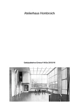 Deckblatt der Publikation des Gebäudeentwurfs "Atelierhaus Hombroich"