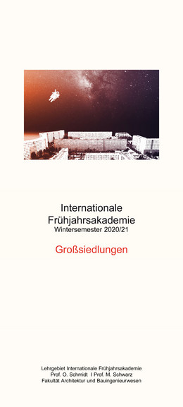Titelplakat der Internationalen Frühjahrsakademie "Großsiedlungen"