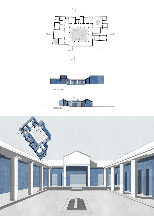 Studentische Arbeit aus dem vorbereitenden Seminars zur Sommerakademie "Learning from Pompeii"