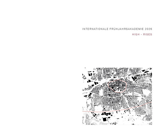 Cover der Publikation zur Internationalen Frühjahrsakademie 2026 - "High-Rises"