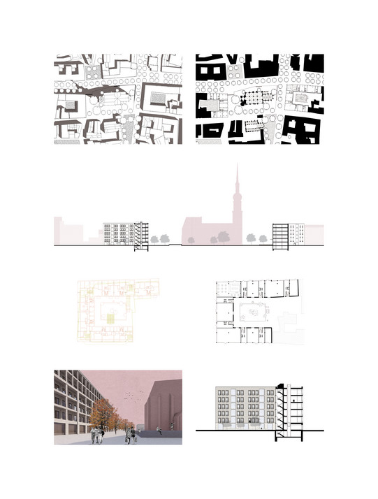 Studentische Arbeiten des Workshops "Internationale Frühjahrsakademie 2024 - Das Kaufhaus"