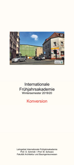 Titelplakat der Internationalen Frühjahrsakademie "Konversion"