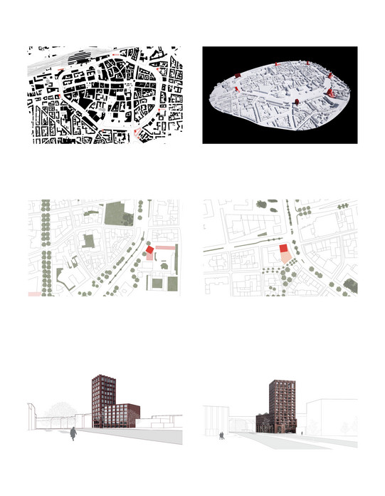 Studentische Arbeiten des Workshops "Internationale Frühjahrsakademie 2026 - High-Rises"
